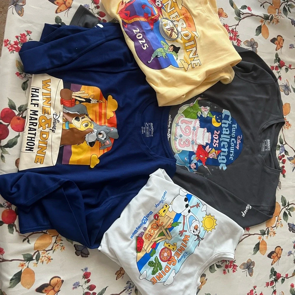 Wine and Dine 2025 all races long sleeve tshirt Bundle - Picture 2 of 2